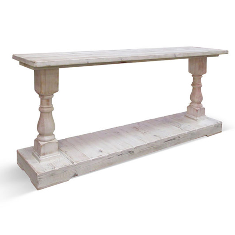 Консоль Oxford Washed Antique White Console Белый Консоль Oxford Washed Antique White Console Белый в Грозном | Loft Concept
