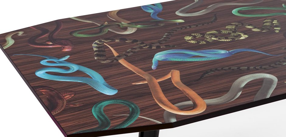 Обеденный стол Seletti Table Snakes On Wood Обеденный стол Seletti Table Snakes On Wood - Loft-Concept в Грозном