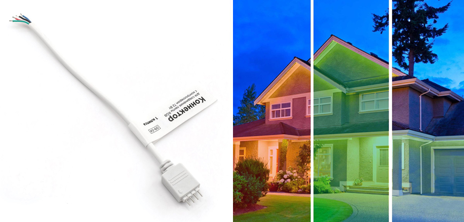 Комплект светодиодной влагозащищенной ленты 7,2W/m 30LED/m 3528SMD разноцветный 5M Комплект светодиодной влагозащищенной ленты 7,2W/m 30LED/m 3528SMD разноцветный 5M - Loft-Concept в Грозном