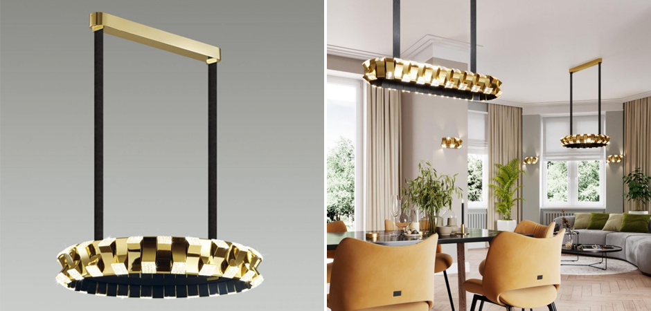 Люстра Rotus Gold Круглая Люстра Rotus Gold Круглая - Loft-Concept в Грозном
