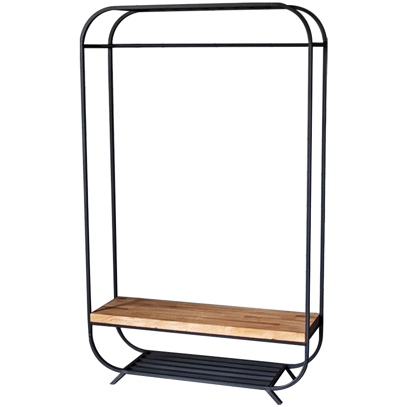 Рейл Cade Industrial Metal Rust Clothes Rail Черный Древесина Рейл Cade Industrial Metal Rust Clothes Rail Черный Древесина в Грозном | Loft Concept