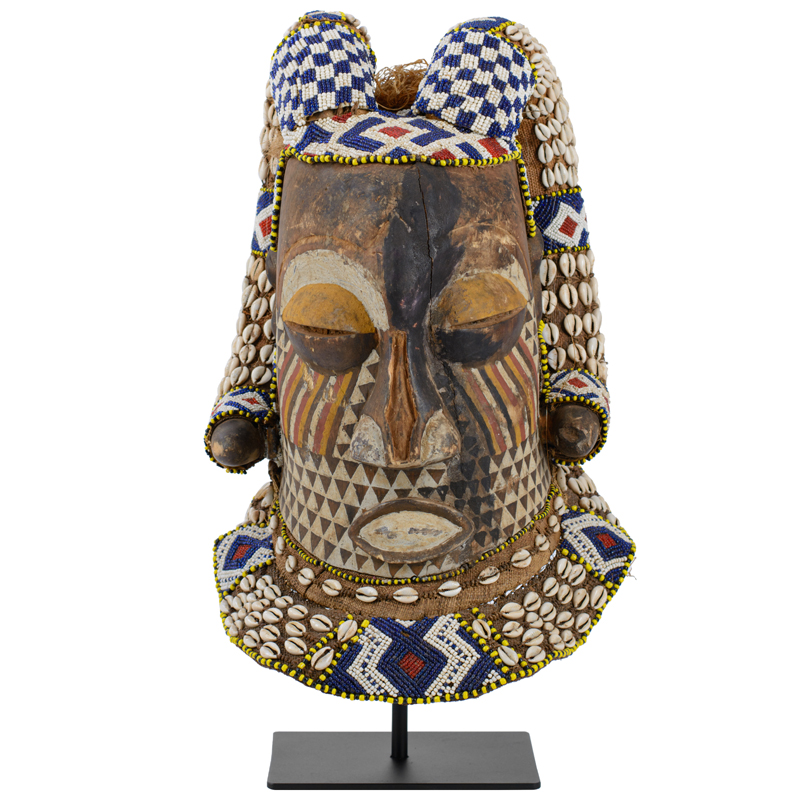 Маска Mask with Horns Коричневый Мульти Черный Маска Mask with Horns Коричневый Мульти Черный в Грозном | Loft Concept