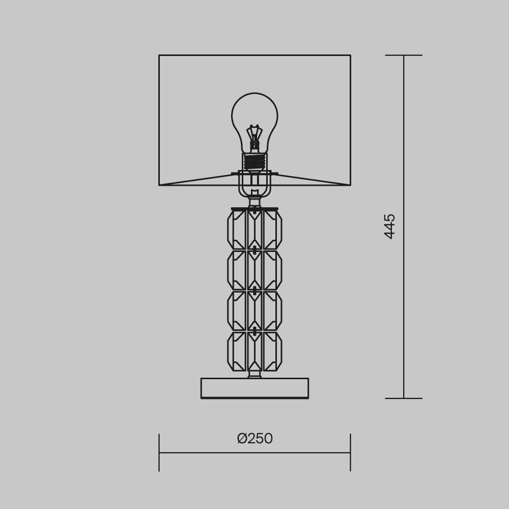 Настольная лампа Cut Stone Base в Грозном