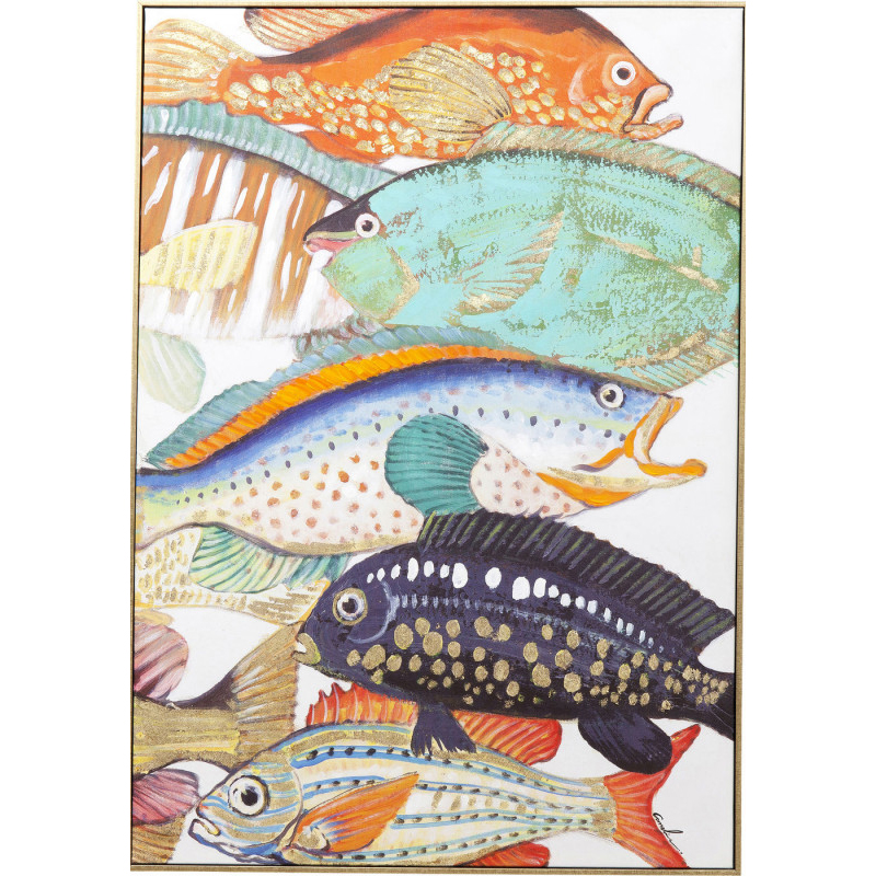 Картина Colorful Fish Painting Мульти Картина Colorful Fish Painting Мульти в Грозном | Loft Concept