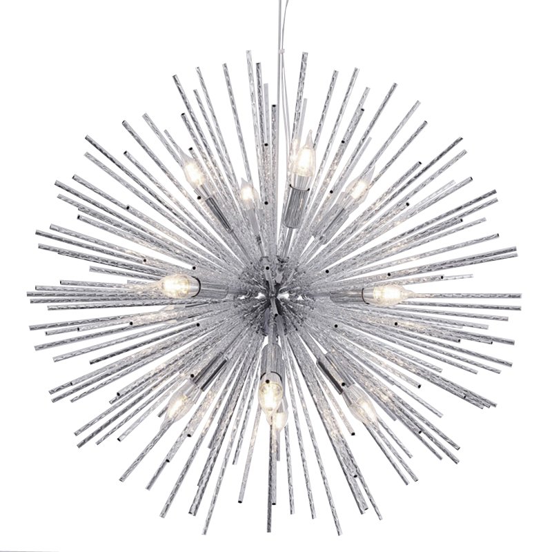 Люстра Sputnik Silver Chandelier Серебряный Люстра Sputnik Silver Chandelier Серебряный в Грозном | Loft Concept