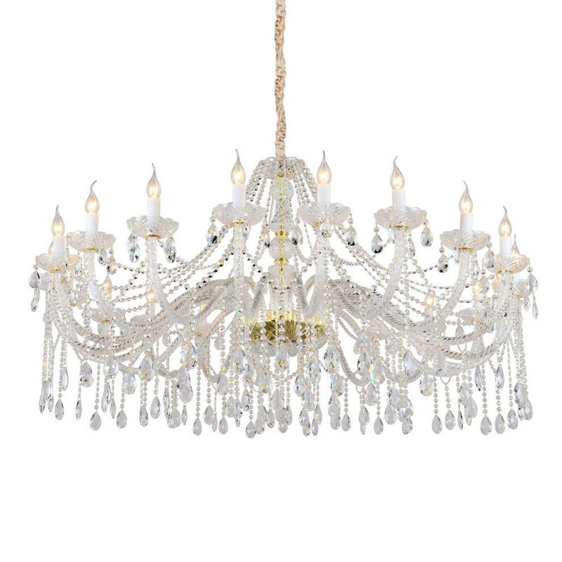 Хрустальная Люстра Crystal Feathers Золотая Золотой Хрустальная Люстра Crystal Feathers Золотая Золотой в Грозном | Loft Concept