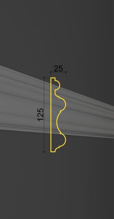 Гладкий молдинг MT-14 в Грозном