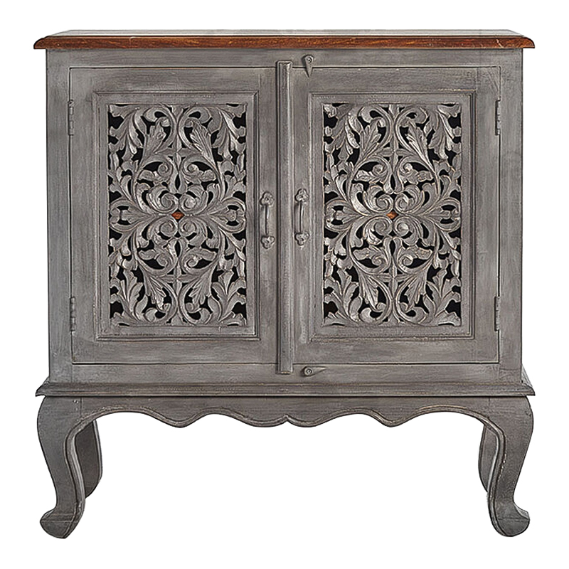 Комод Indian Antique White Furniture Chest of Drawers Agni серый Серый Комод Indian Antique White Furniture Chest of Drawers Agni серый Серый в Грозном | Loft Concept