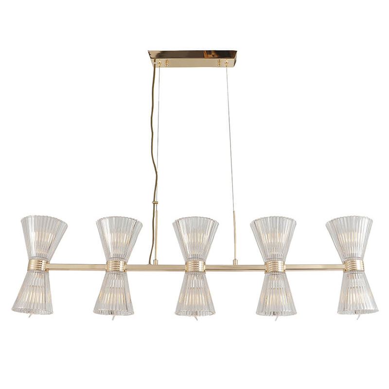 Люстра Glass Horn Light gold 10 Прозрачное Стекло Глянцевое золото Люстра Glass Horn Light gold 10 Прозрачное Стекло Глянцевое золото в Грозном | Loft Concept