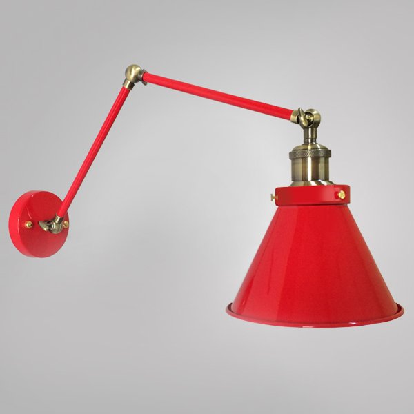 Бра Gloce Cone Shade Loft Industrial Red Бра Gloce Cone Shade Loft Industrial Red в Грозном | Loft Concept