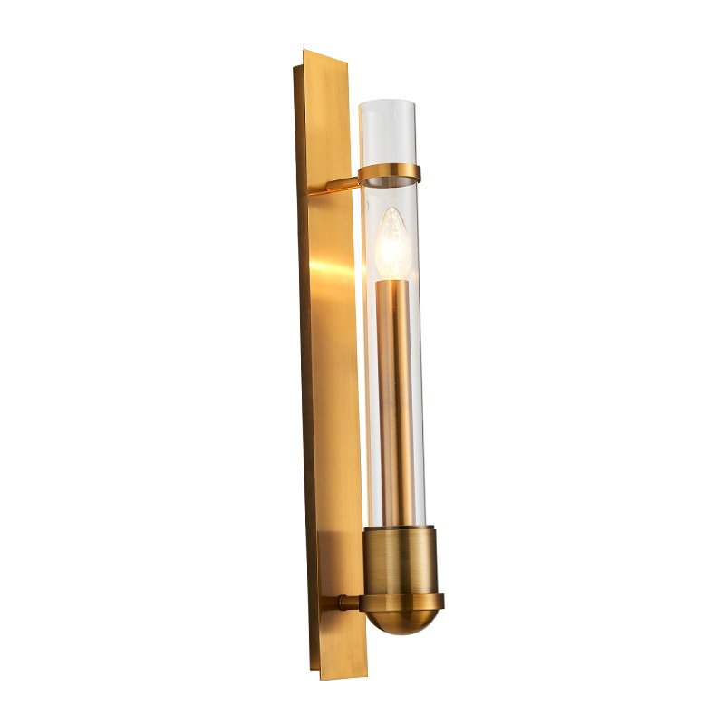 Бра Glass tube Gavanna Wall Lamp Золотой Бра Glass tube Gavanna Wall Lamp Золотой в Грозном | Loft Concept