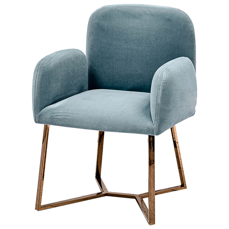 Стул Clifford Stool Pastel Blue Голубой пастельный Розовое золото Стул Clifford Stool Pastel Blue Голубой пастельный Розовое золото в Грозном | Loft Concept