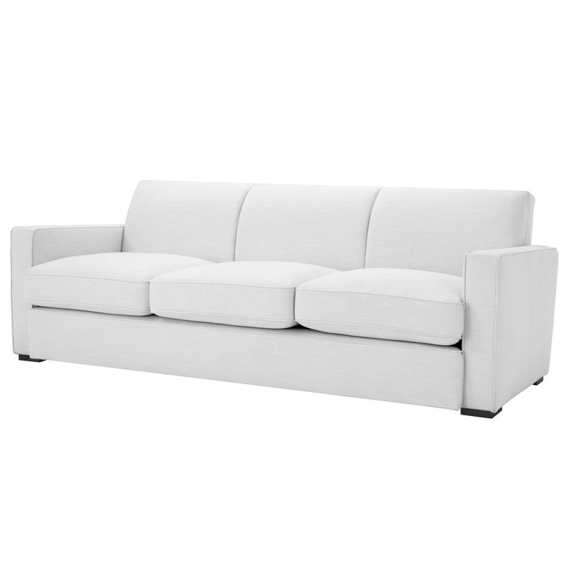 Диван Eichholtz Sofa Edmond white Белый Черный Диван Eichholtz Sofa Edmond white Белый Черный в Грозном | Loft Concept