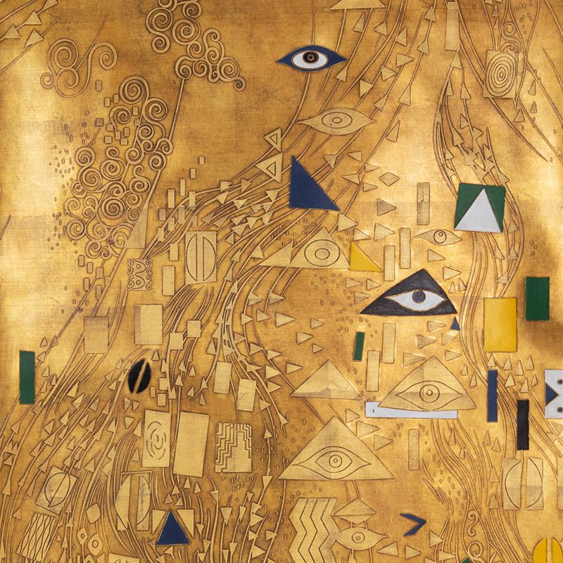 Обои ручная роспись Klimt Polished Gold bas relief gilded paper Обои ручная роспись Klimt Polished Gold bas relief gilded paper в Грозном | Loft Concept