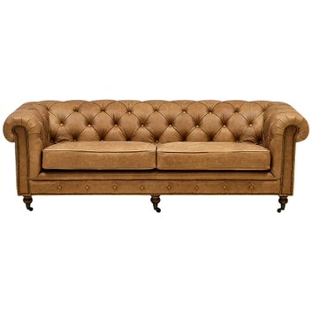 Диван Chesterfield Cinnamon Leather Sofa из винтажной кожи Корица Диван Chesterfield Cinnamon Leather Sofa из винтажной кожи Корица в Грозном | Loft Concept