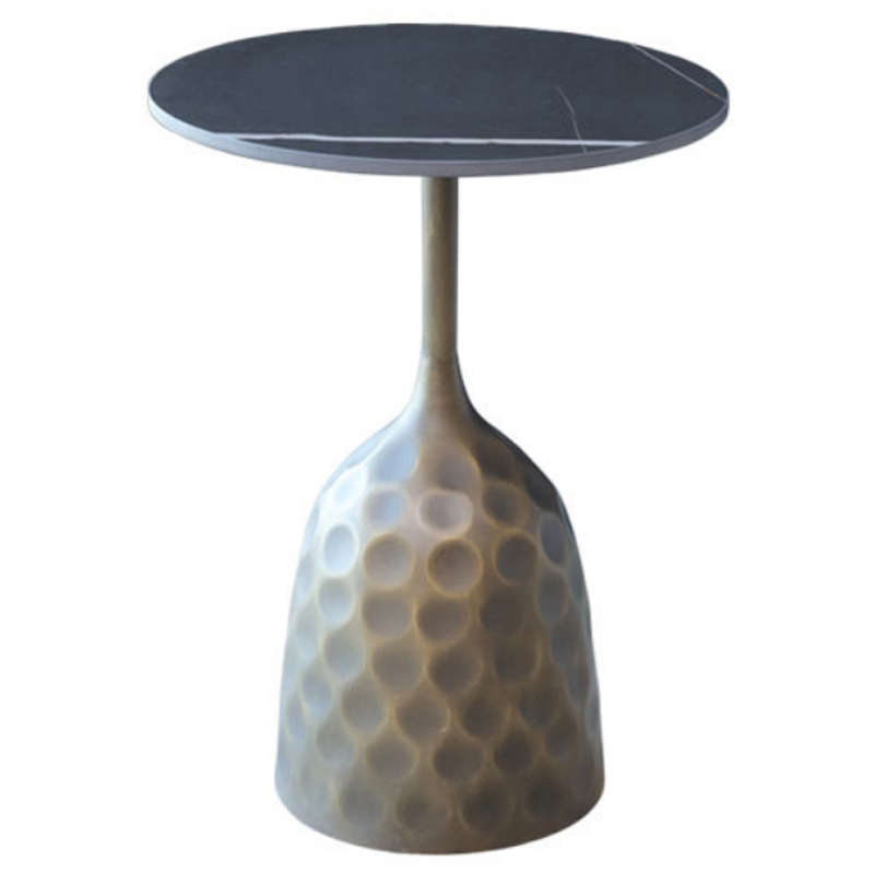 Приставной стол Cluster Surface Bronze Black Stone Side Table Античная Бронза Черный Приставной стол Cluster Surface Bronze Black Stone Side Table Античная Бронза Черный в Грозном | Loft Concept
