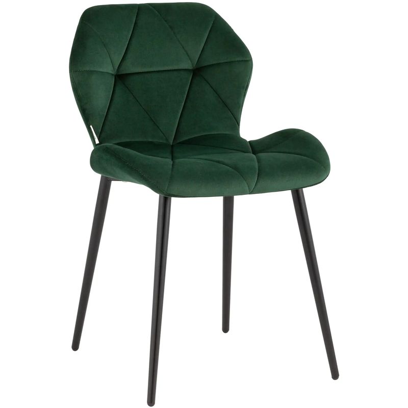 Стул Jeroen Chair II Зеленый Велюр Зеленый Черный Стул Jeroen Chair II Зеленый Велюр Зеленый Черный в Грозном | Loft Concept