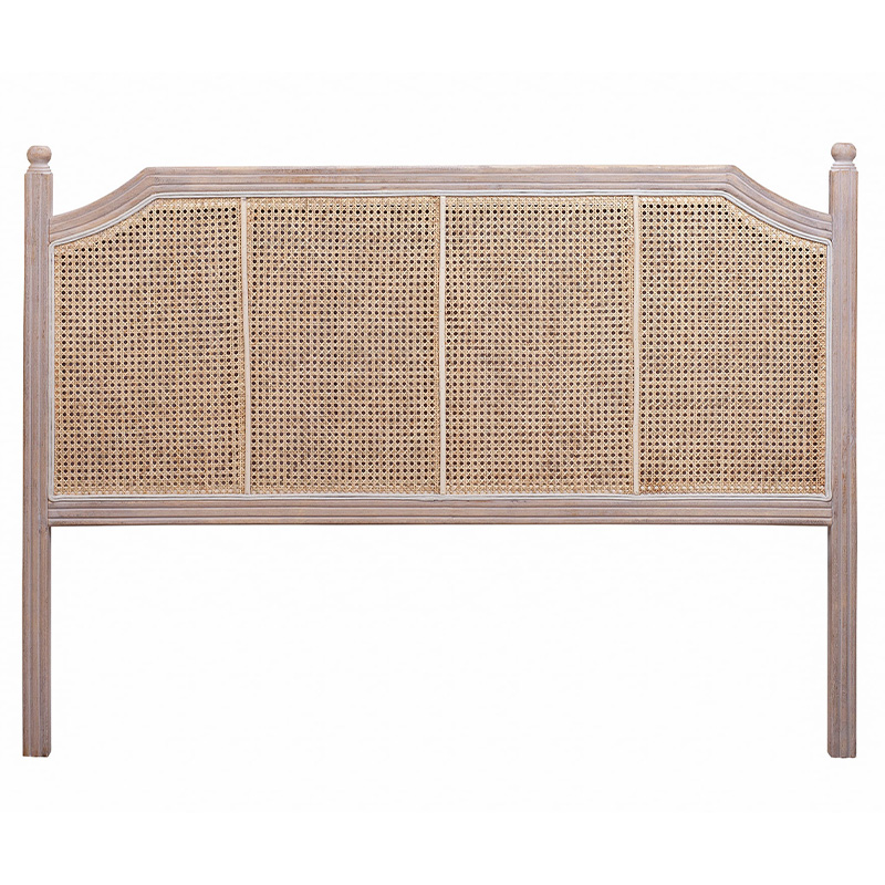 Изголовье кровати коричневое с обивкой из ротанга Olivia Headboard Бежевый Коричневый Изголовье кровати коричневое с обивкой из ротанга Olivia Headboard Бежевый Коричневый в Грозном | Loft Concept