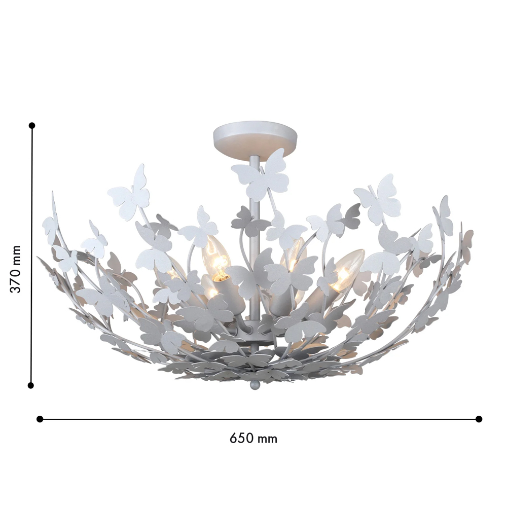 Потолочный светильник с абажуром оформленным в виде стаи бабочек Eternal Butterflies в Грозном