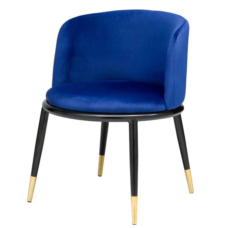 Стул Dining Chair Foucault Blue Синий Черный Золотой Стул Dining Chair Foucault Blue Синий Черный Золотой в Грозном | Loft Concept