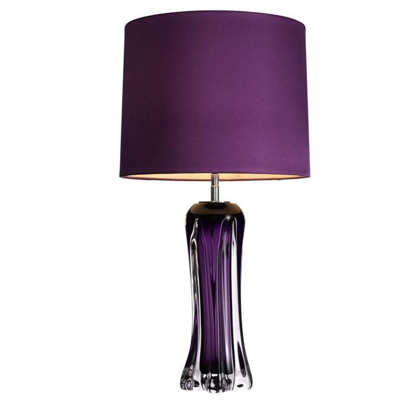 Настольная лампа Vivian Table Lamp Фиолетовый Настольная лампа Vivian Table Lamp Фиолетовый в Грозном | Loft Concept