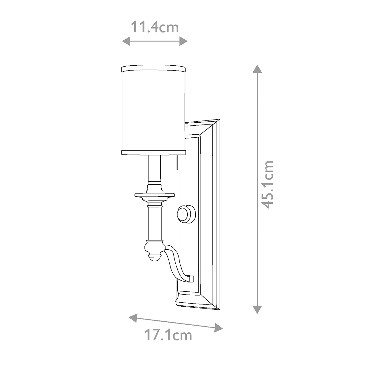 Бра с белым цилиндрическим абажуром в классическом стиле Hinkley в Грозном