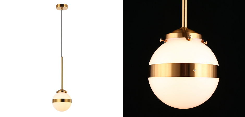 Подвесной светильник White Sphere Латунь Подвесной светильник White Sphere Латунь - Loft-Concept в Грозном