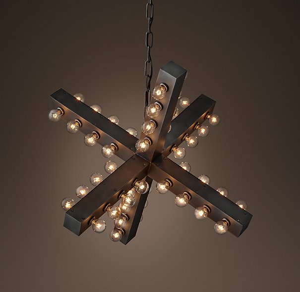 Люстра Nero Chandelier 74 Черный Люстра Nero Chandelier 74 Черный в Грозном | Loft Concept