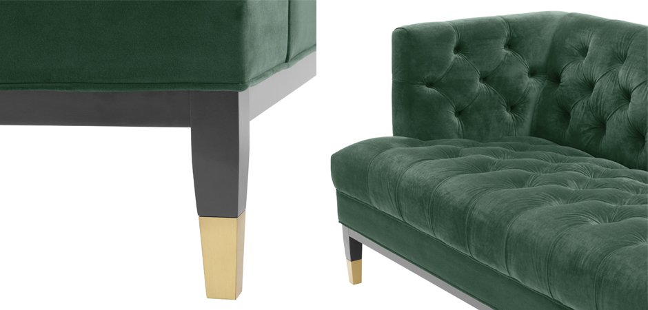 Диван Eichholtz Sofa Castelle dark green Диван Eichholtz Sofa Castelle dark green - Loft-Concept в Грозном