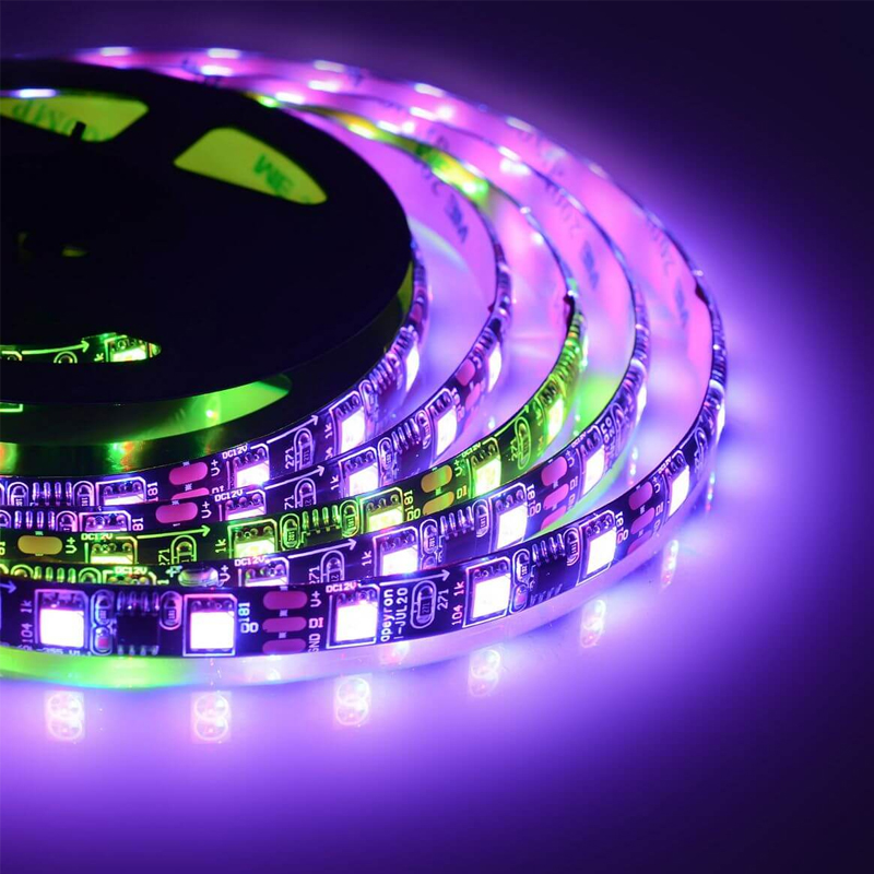 Комплект светодиодной влагозащищенной ленты 14,4W/m 60Led/m 5050SMD разноцветный 5M Белый Комплект светодиодной влагозащищенной ленты 14,4W/m 60Led/m 5050SMD разноцветный 5M Белый в Грозном | Loft Concept