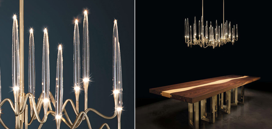 Люстра Chandelier Brass and Crystals Люстра Chandelier Brass and Crystals - Loft-Concept в Грозном