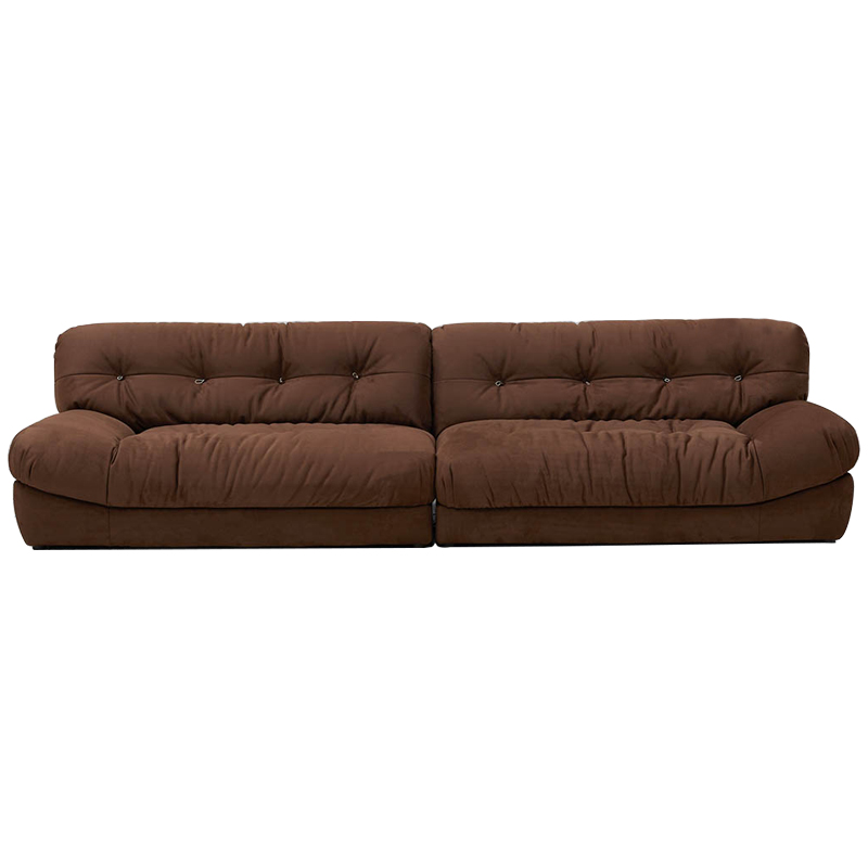 Диван коричневый Harlan Sofa Brown Коричневый Диван коричневый Harlan Sofa Brown Коричневый в Грозном | Loft Concept