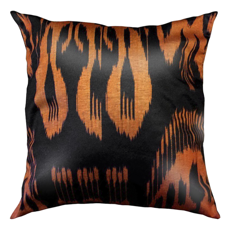 Подушка Orange and Black Черный Оранжевый Подушка Orange and Black Черный Оранжевый в Грозном | Loft Concept