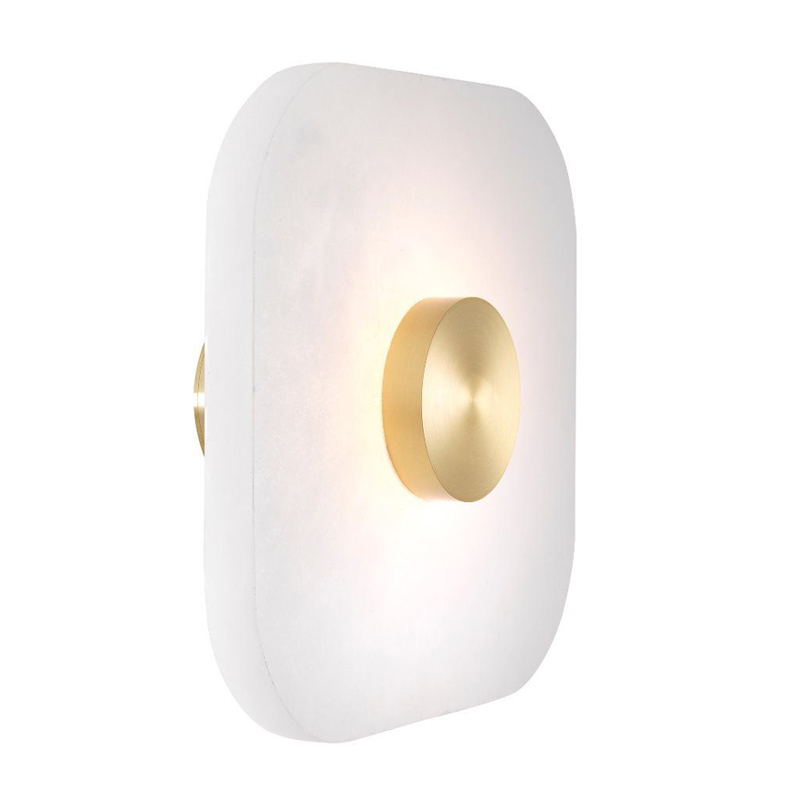 Бра Eichholtz Wall Lamp Aguaron S Латунь Белый Бра Eichholtz Wall Lamp Aguaron S Латунь Белый в Грозном | Loft Concept