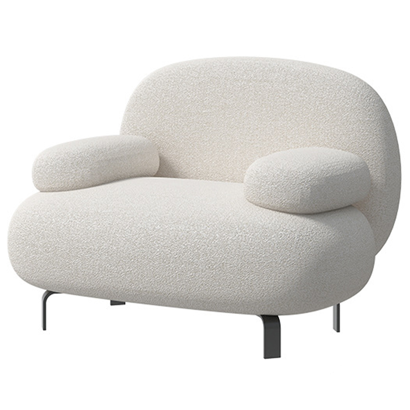 Кресло Lennox White Armchair Белый Черный Кресло Lennox White Armchair Белый Черный в Грозном | Loft Concept