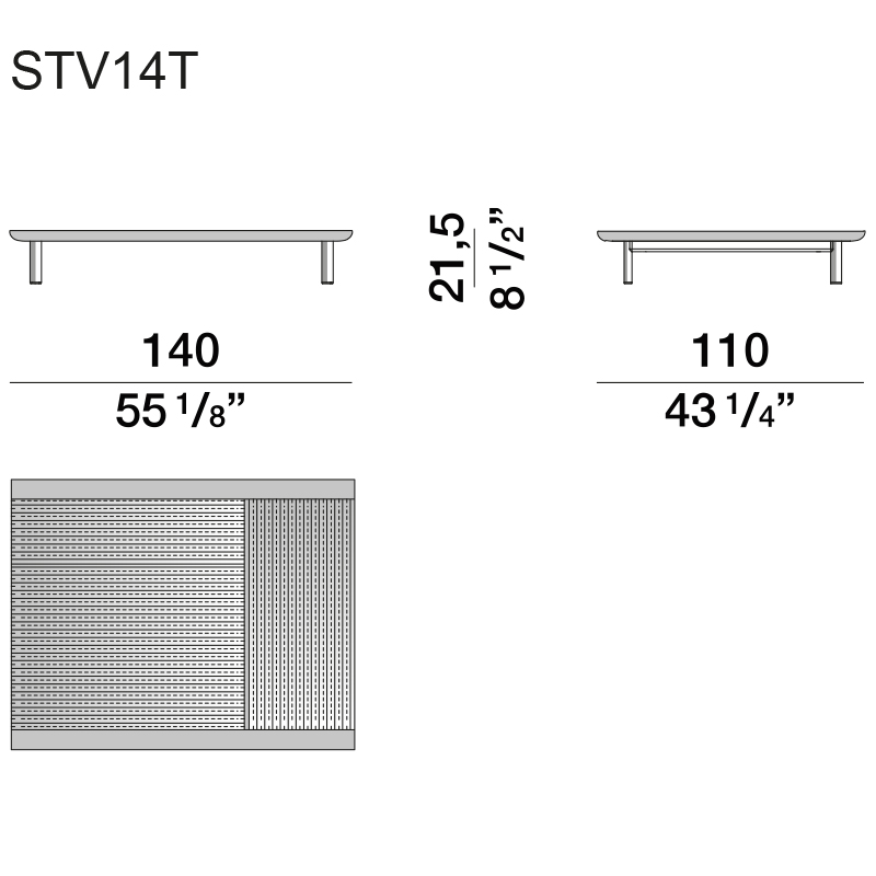 Дизайнерский кофейный стол из дерева с керамической столешницей уличный SWAY Coffee Table в Грозном