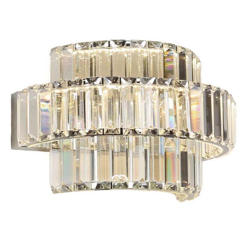 Бра Crystal Shine Linda Chrome Wall Lamp B Хром Прозрачный (Transparent) Бра Crystal Shine Linda Chrome Wall Lamp B Хром Прозрачный (Transparent) в Грозном | Loft Concept