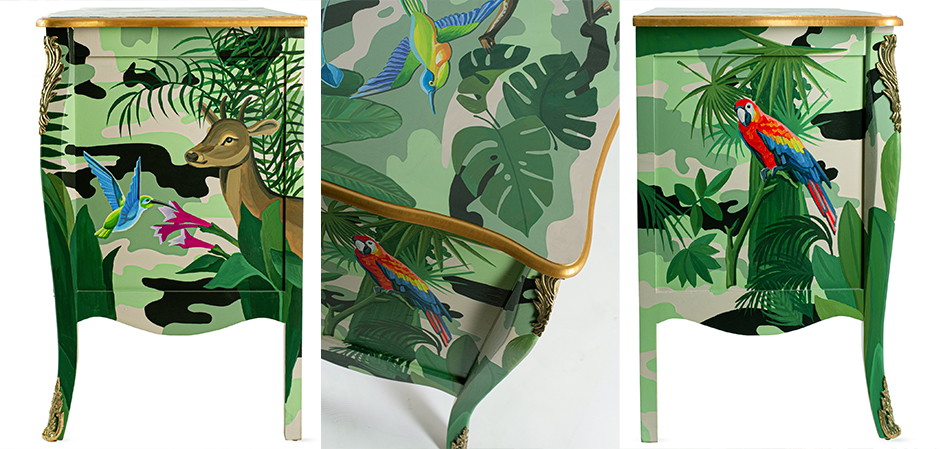 Комод L.XV DRESSER Flowers Jungle - фото №1