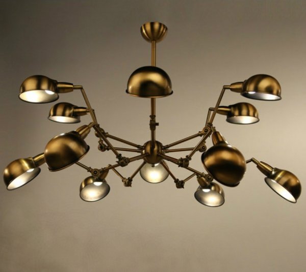 Подвесной светильник Gold Spider Chandelier Подвесной светильник Gold Spider Chandelier в Грозном | Loft Concept