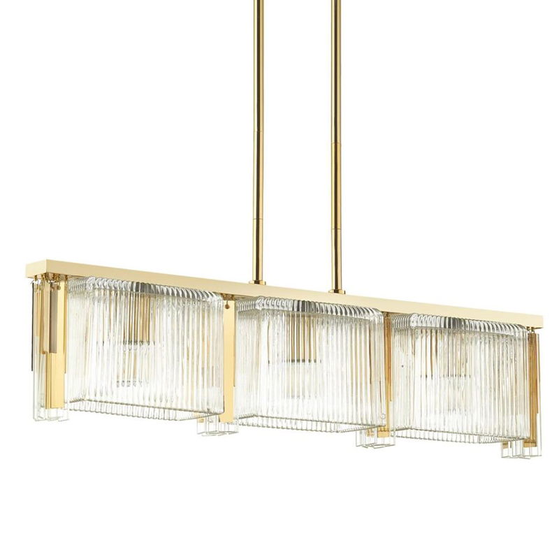 Люстра Madelen Gold Linear Chandelier Глянцевое золото Прозрачный (Transparent) Люстра Madelen Gold Linear Chandelier Глянцевое золото Прозрачный (Transparent) в Грозном | Loft Concept