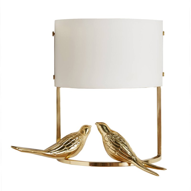 Бра Birds Twitter Золотой Белый в Грозном | Loft Concept 