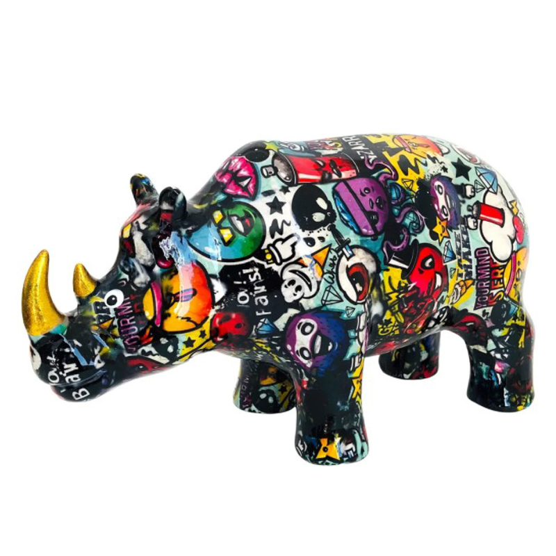 Статуэтка Graffiti Rhinoceros Мульти Статуэтка Graffiti Rhinoceros Мульти в Грозном | Loft Concept
