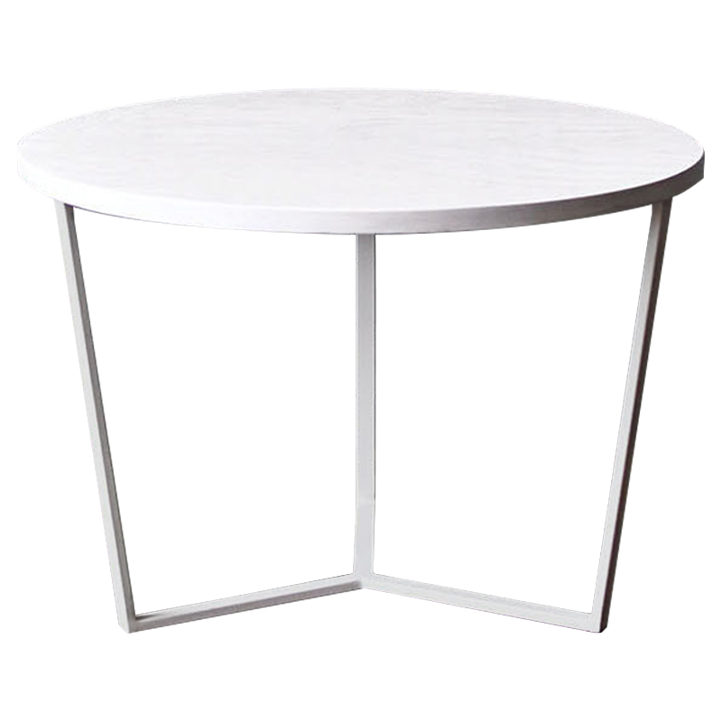 Кофейный стол Thea White Industrial Metal Rust Coffee Table Белый Кофейный стол Thea White Industrial Metal Rust Coffee Table Белый в Грозном | Loft Concept