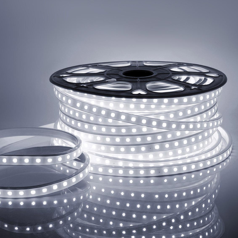Светодиодная влагозащищенная лента 6W/m 60LED/m 2835SMD холодный белый 50M Белый Светодиодная влагозащищенная лента 6W/m 60LED/m 2835SMD холодный белый 50M Белый в Грозном | Loft Concept