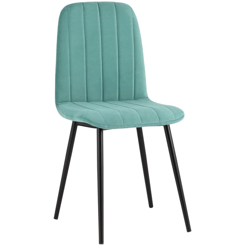 Стул Easy Chair Велюр Мятный цвет Мятный Черный Стул Easy Chair Велюр Мятный цвет Мятный Черный в Грозном | Loft Concept