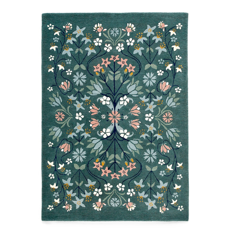 Ковер Floral Pattern 100% шерсть Мульти Ковер Floral Pattern 100% шерсть Мульти в Грозном | Loft Concept