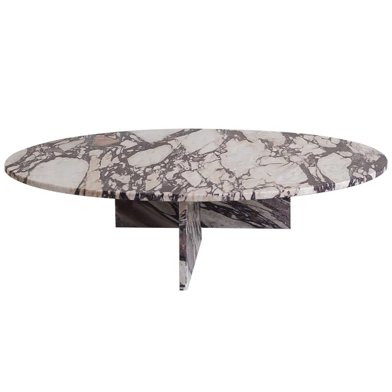 Кофейный стол Enzo Marble Coffee table Серый Бежево-серый Коричневый Кофейный стол Enzo Marble Coffee table Серый Бежево-серый Коричневый в Грозном | Loft Concept