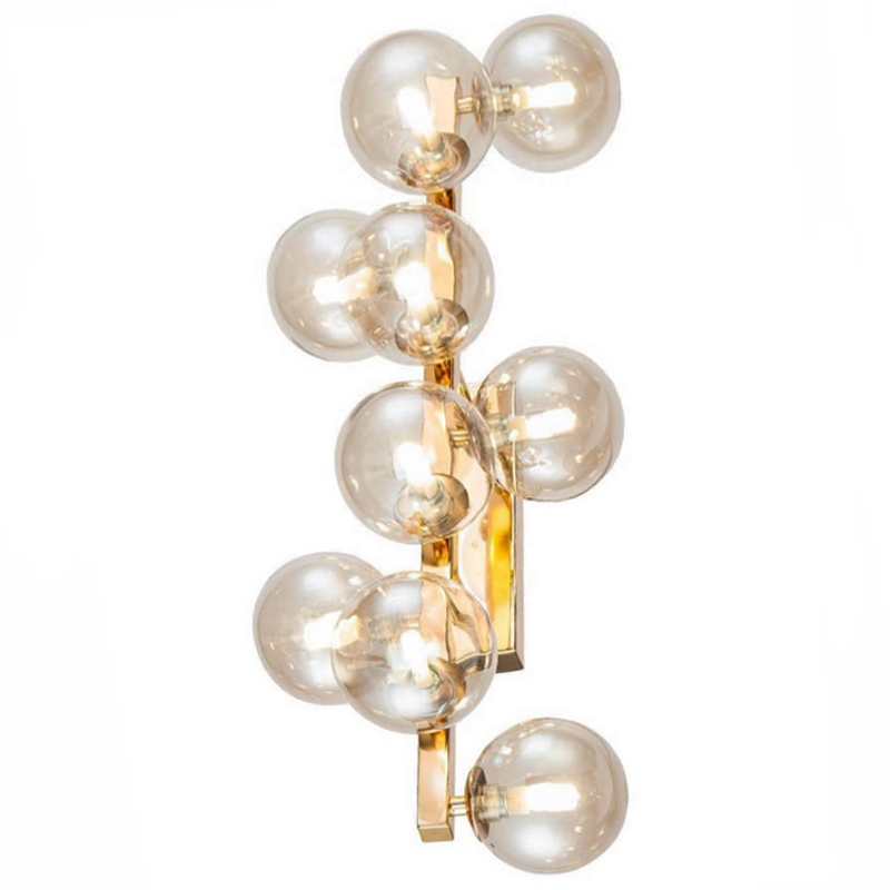 Бра Berries Chandelier Amber 9 Глянцевое золото Янтарь (Amber) Бра Berries Chandelier Amber 9 Глянцевое золото Янтарь (Amber) в Грозном | Loft Concept
