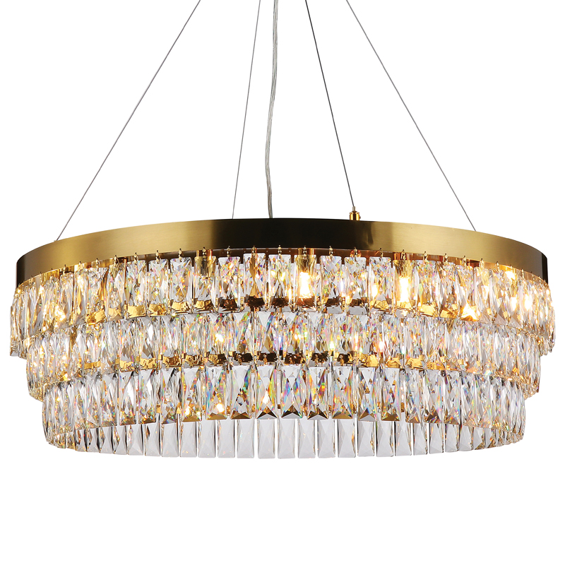 Люстра Lunet Chandelier 80 Глянцевое золото Прозрачный Люстра Lunet Chandelier 80 Глянцевое золото Прозрачный в Грозном | Loft Concept