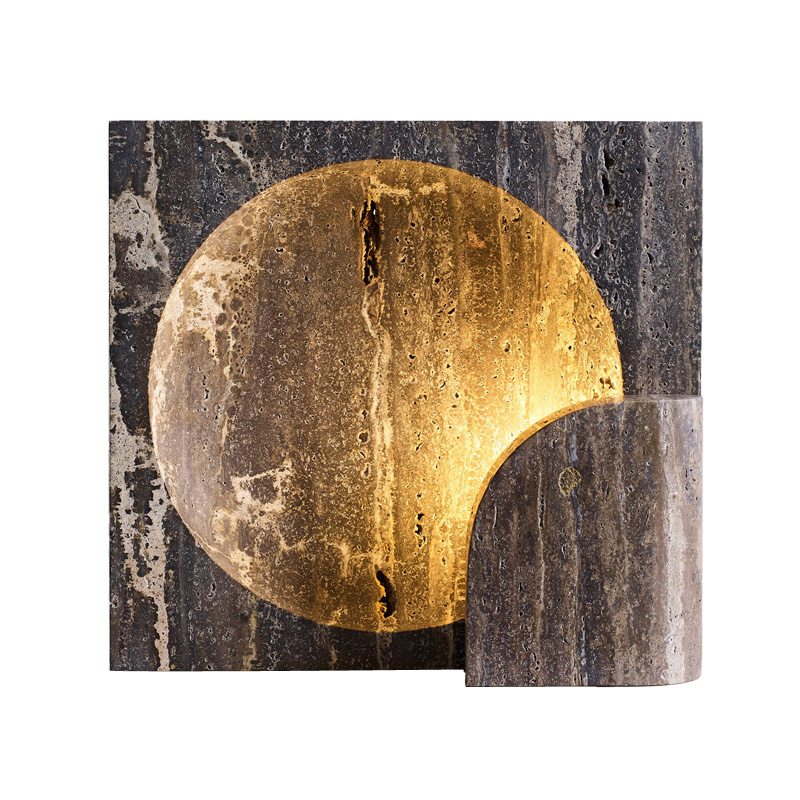 Настольная лампа Block Sconce - Stone Серый Настольная лампа Block Sconce - Stone Серый в Грозном | Loft Concept